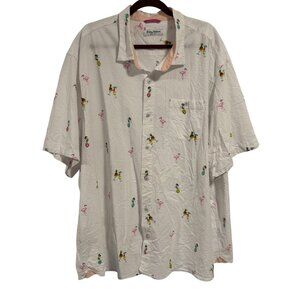 Tommy Bahama Nova Wave Flocktail Button Up Shirt‎ Men's Size 3XLB
